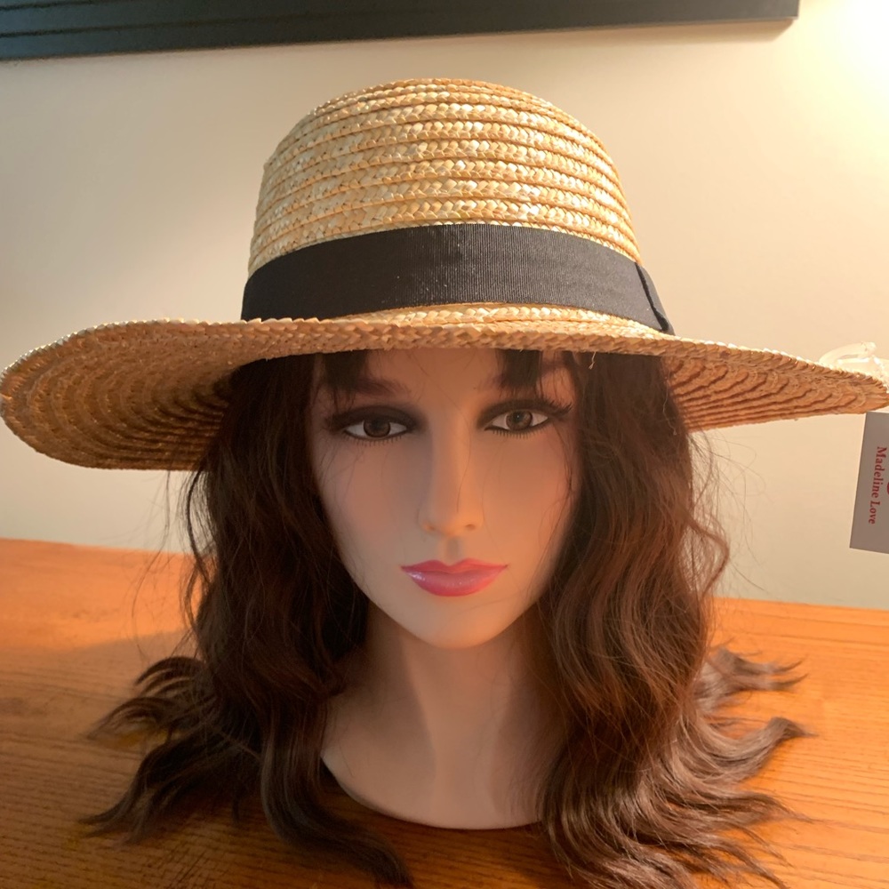 LAST CALL! PRICE FIRM!
Summer Black  Banded Straw Sun Hat